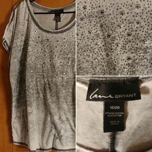 Lane Bryant Light Sequin Tshirt